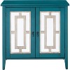 Kings Brand Antique Blue Buffet Server Cabinet / Console Table, Mirrored Doors - 4 of 4