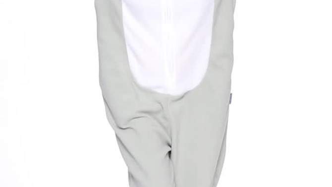 FUNZIEZ! - Elephant Adult Unisex Novelty Union Suit Costume for Halloween, 2 of 8, play video