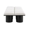 Meridian Furniture,Pavilion Boucle Fabric Bench - 3 of 4