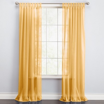 BrylaneHome BH Studio Sheer Voile Tab-Top Panel