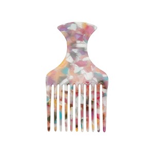 Unique Bargains Flat Handle Marble Hair Insert Comb 1 Pc - 1 of 4