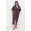 Women's Plus Size Lily Sparkle Maxi Dress - purple | CITY CHIC - 2 of 4