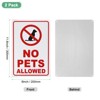 Unique Bargains Waterproof Reflective No Pets Allowed Sign 2 Pcs - 2 of 4