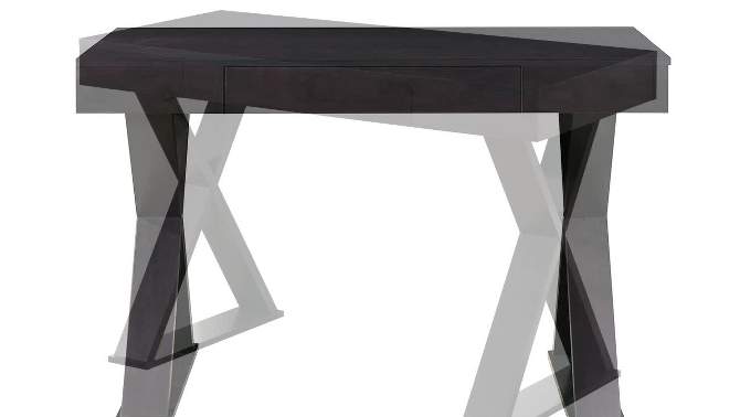 Trendy Desk with Drawer Espresso - Techni Mobili, 2 of 8, play video
