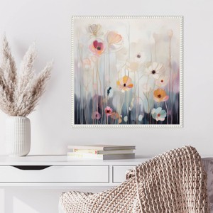Amanti Art 22"x22" Spring Fling Flowers I by Irena Orlov Framed Canvas Wall Art Print - 1 of 4