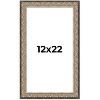 PosterPalooza | Ornate Silver Picture Frame - UV Acrylic, Foam Board Backing, Hanging Hardware - 2 of 4