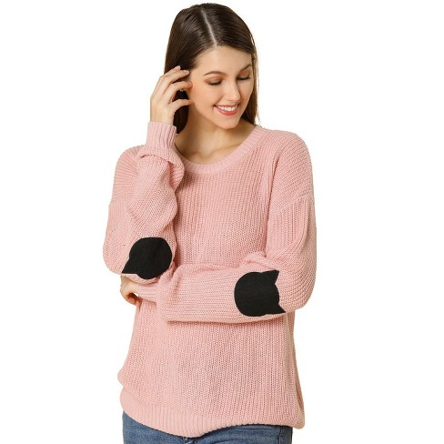 Elbow Patch Crewe Sweater Women