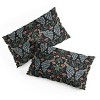 King Emanuela Carratoni Peacocks and Berries Polyester Comforter + Pillow Shams Blue - Deny Designs: 300 Thread Count, Abstract Pattern, Midweight - 4 of 4