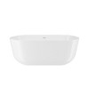 Cesicia 59 in-L  x 28 in-W  x 22 in-H Glossy White Dual Ended Freestanding Soaking Bathtub - 2 of 4