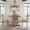 5pc Round Keaton Standard Height Dining Table Set With 4 Chairs Beach ...