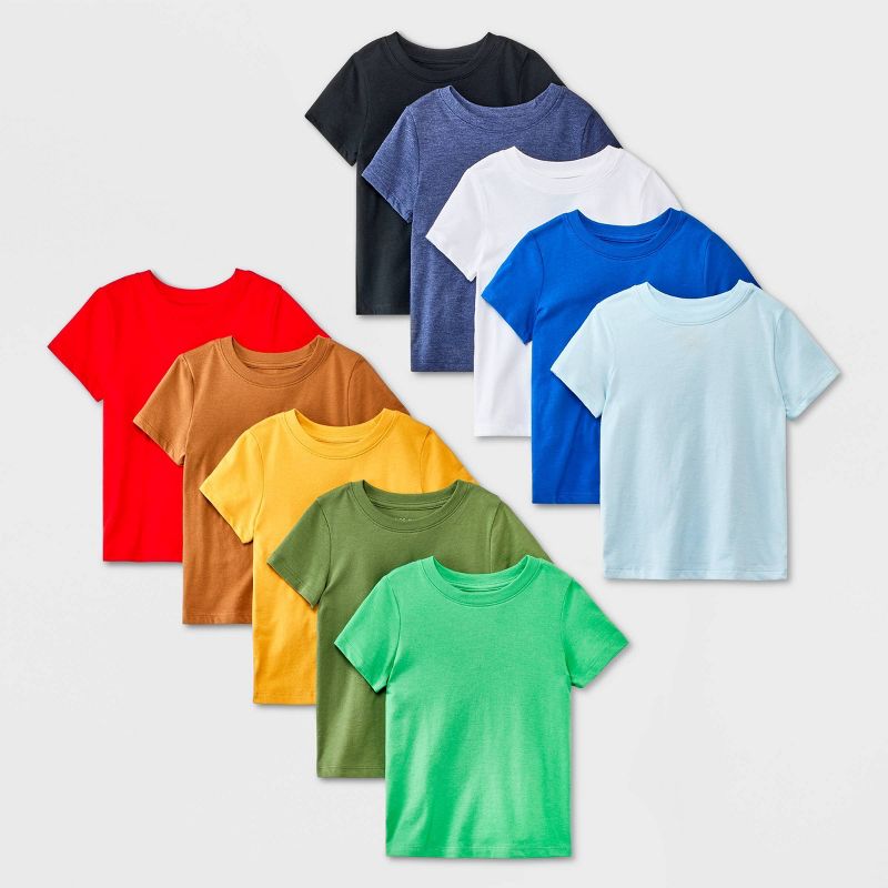 Toddler Boys' 10pk Short Sleeve Graphic T-Shirt - Cat & Jack™, 1 of 5