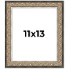 PosterPalooza | Photo Size Ornate Silver Picture Frame - UV Acrylic, Foam Board Backing, Hanging Hardware - 2 of 4