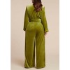 ELOQUII Velvet Wide Leg Jumpsuit - 3 of 4