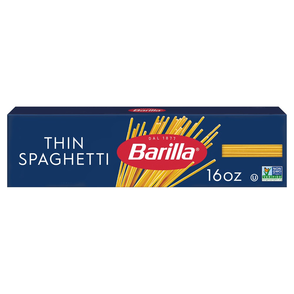 UPC 076808280098 product image for Barilla Thin Spaghetti Pasta - 16oz | upcitemdb.com