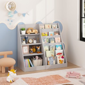 Whisen Kids Bookcase and Bookshelf, Decorative Bookshelf, Multifunctional Bookcase with 3 Collapsible Fabric Drawers - 1 of 4