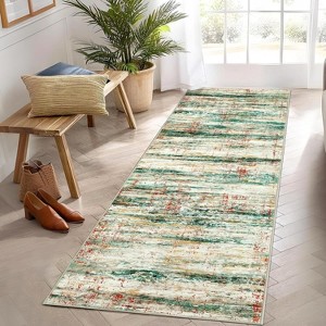 Acekool Washable Area Rug, Modern Non Slip Low Pile Soft Accent Carpet for Living Room Bedroom Dining, Stain-Resistant - 1 of 4