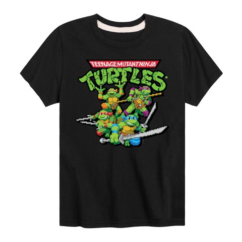 Boys' - Teenage Mutant Ninja Turtles - Gaming Group And Logo Short Sleeve Graphic T-Shirt - image 1 of 4