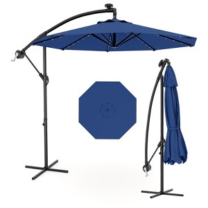 10FT Cantilever Patio Umbrella, Offset Hanging Market Umbrella , UPF 50+ & Easy Tilt for Pool, Deck, Garden - 1 of 4