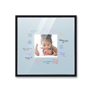 PosterPalooza | Autograph Black Wood Frame with Squre Blue Mat, Full-Color Pen Set - 3 Sizes for Events - 1 of 4