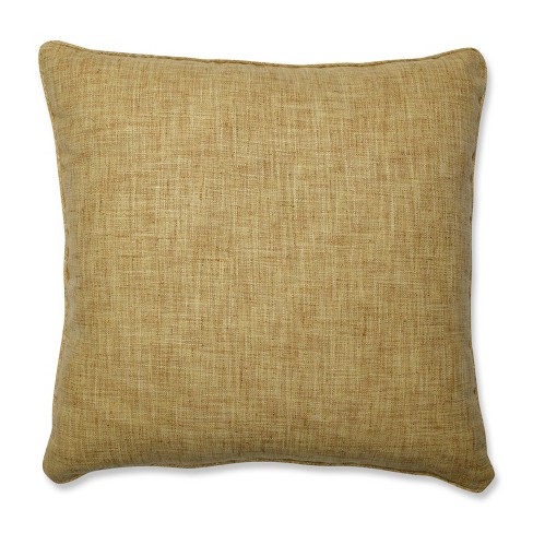 Floor Cushion Cover - Square Yellow