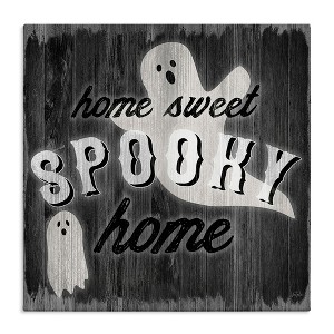 Stupell Industries Sweet Spooky Home Ghosts Sign Canvas Art - 1 of 4