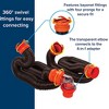 Camco RhinoFLEX 20 Foot Sewer Hose Kit, Removable 4-in-1 Adapter Bundled with Sidewinder Sewer Drainage Hose Support - RV Trailer Accessory Set - 4 of 4