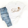 Simply Sage Market I Don't Sweat I Sparkle Short Sleeve Tee - S - White - 3 of 4