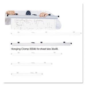Safco Sheet File Hanging Clamps, 100 Sheets Per Clamp, 36" Length, 6/Carton - 1 of 3