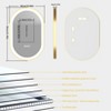 ARTLOGE LED Bathroom Mirror with Demister & Touch Sensor Modern Wall Mirror Golden Frame - 2 of 4