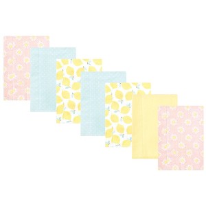 Luvable Friends Hudson Baby Flannel Burp Cloths 7pk Set - 1 of 2