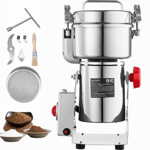 VEVOR 500g Electric Grain Mill Grinder, High Speed 2000W Commercial Spice Grinders, Stainless Steel Pulverizer Powder Machine - 1 of 4