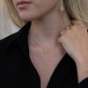 sanctuaire Long Cross Necklace 14K Solid Gold - 2 of 3