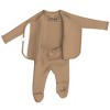 Bonsie Skin to Skin Babywear - Footie - Mocha - 4 of 4