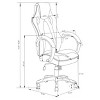 Vynxaria Norset Black Upholstered Adjustable Home Office Desk Chair - 2 of 4