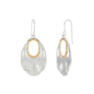 Silpada 'Elevated' Sterling Silver with 18K Yellow Gold Plating Drop Earrings - 1 of 4