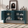 KTMBDW Modern Farmhouse Sideboard Buffet Cabinet, Buffet Storage Cabinet with Shelves, Wood Coffee Bar with Storage for Kitchen, Dining Room - 3 of 4