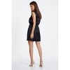QUIZ Women's Sleeveless Ruched Satin Mini Dress - 2 of 4