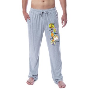 Scooby-Doo Mens' Scooby Shaggy Velma Fred Daphne Sleep Pajama Pants Grey - 1 of 3