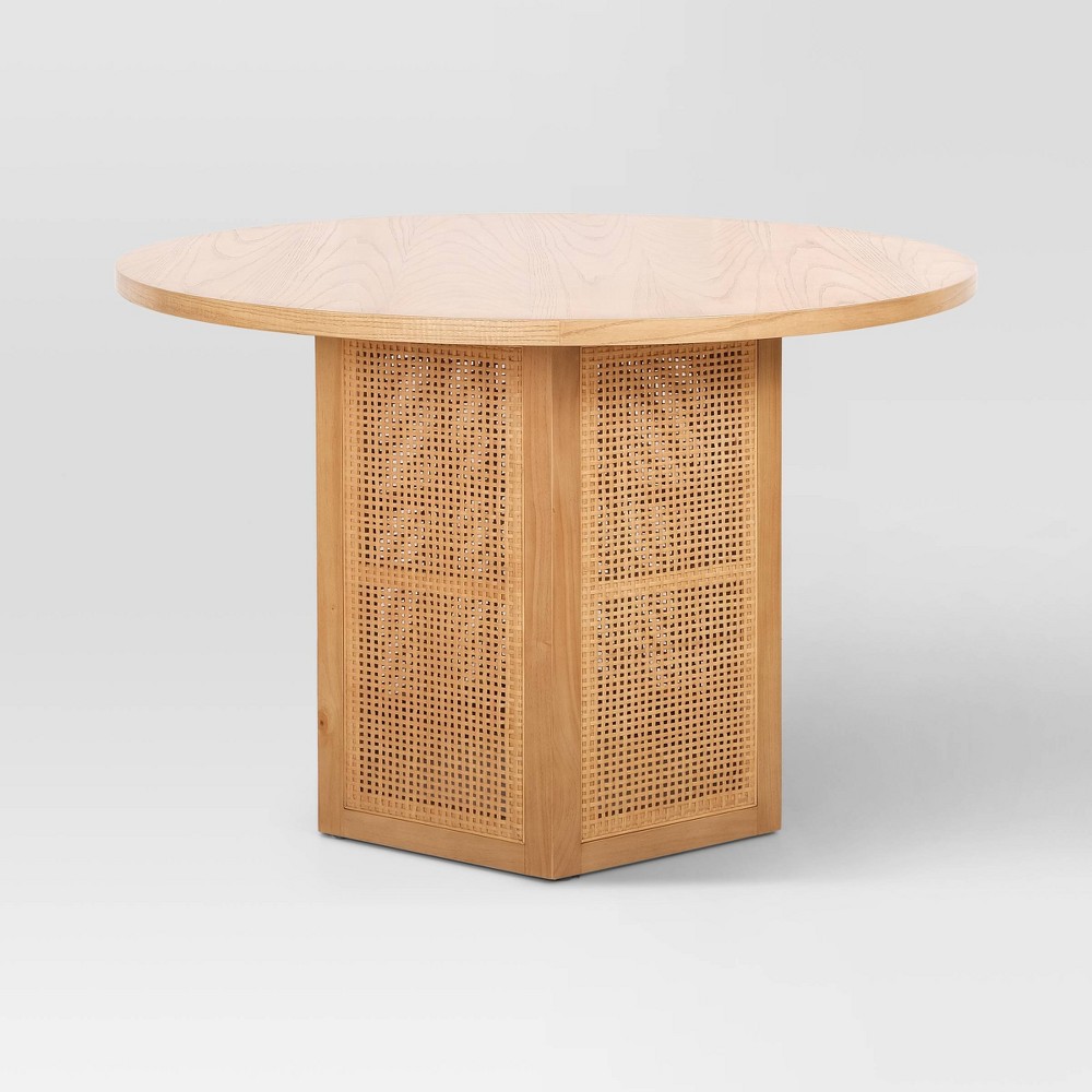 Photos - Dining Table Tormod Round  Brown - Threshold™