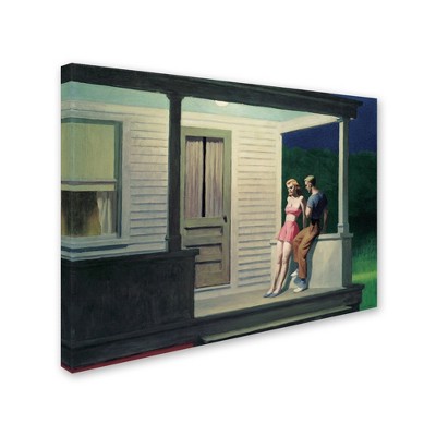 Trademark Fine Art -Edward Hopper 'Summer Evening' Canvas Art