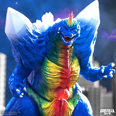 SpaceGodzilla Kaleidoscopic Colorway 8.5" Action Figure with Interchangeable Heads and Hands