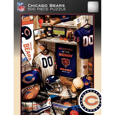 MasterPieces 500 Piece Puzzle - Chicago Bears Locker Room - 15"x21"