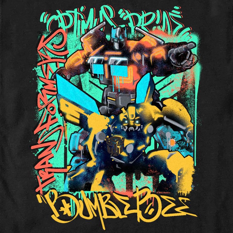 Men's Transformers: Rise of the Beasts Graffiti Poster T-Shirt, 2 of 6