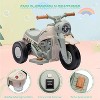 Ride-On Bubble Motorcycle for Kids, 6V Electric 3-Wheel Toy with Light, Music & Bubble Maker - 4 of 4