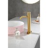 Grungis Single Hole Bathroom Sink Faucet,Stainless Steel Single Handle Bathroom Faucets for Home Sinks,Deck Mount 1 Hole or 3 Holes - 4 of 4