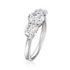 Ross-Simons 2.00 ct. t.w. CZ 3-Stone Ring in Sterling Silver - 3 of 4