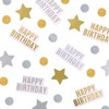 Pukka Party Metallic Gold & Silver Tissue & Card Birthday Confetti, 3 Packs - 4 of 4