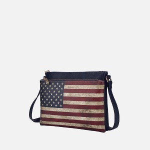 MKF Collection Madeline Printed Flag Vegan Leather Crossbody Bag by Mia K - 1 of 4