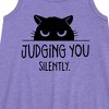 Girls' - Instant Message - Judging You Graphic Sleeveless Aline Dress - 2 of 4