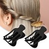 Unique Bargains Women's Plastic Hair Claws 3.39"x1.89"x0.91" 2Pcs - 2 of 4